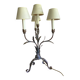 Kostka ornate metal lamp with 4 shades