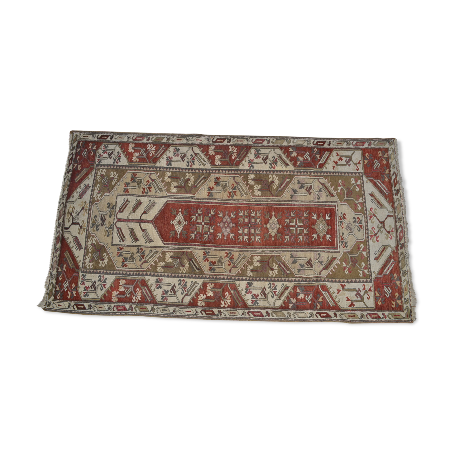 Milas carpet, 124 x 226 cm, anatolia, turkey, tied hand of time 1960