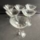 6 champagne coupes Saint Louis service Manon
