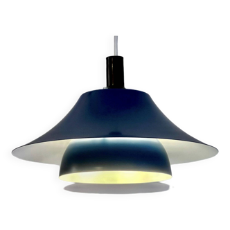 Scandinavian Blue Pendant Lamp, 1970s