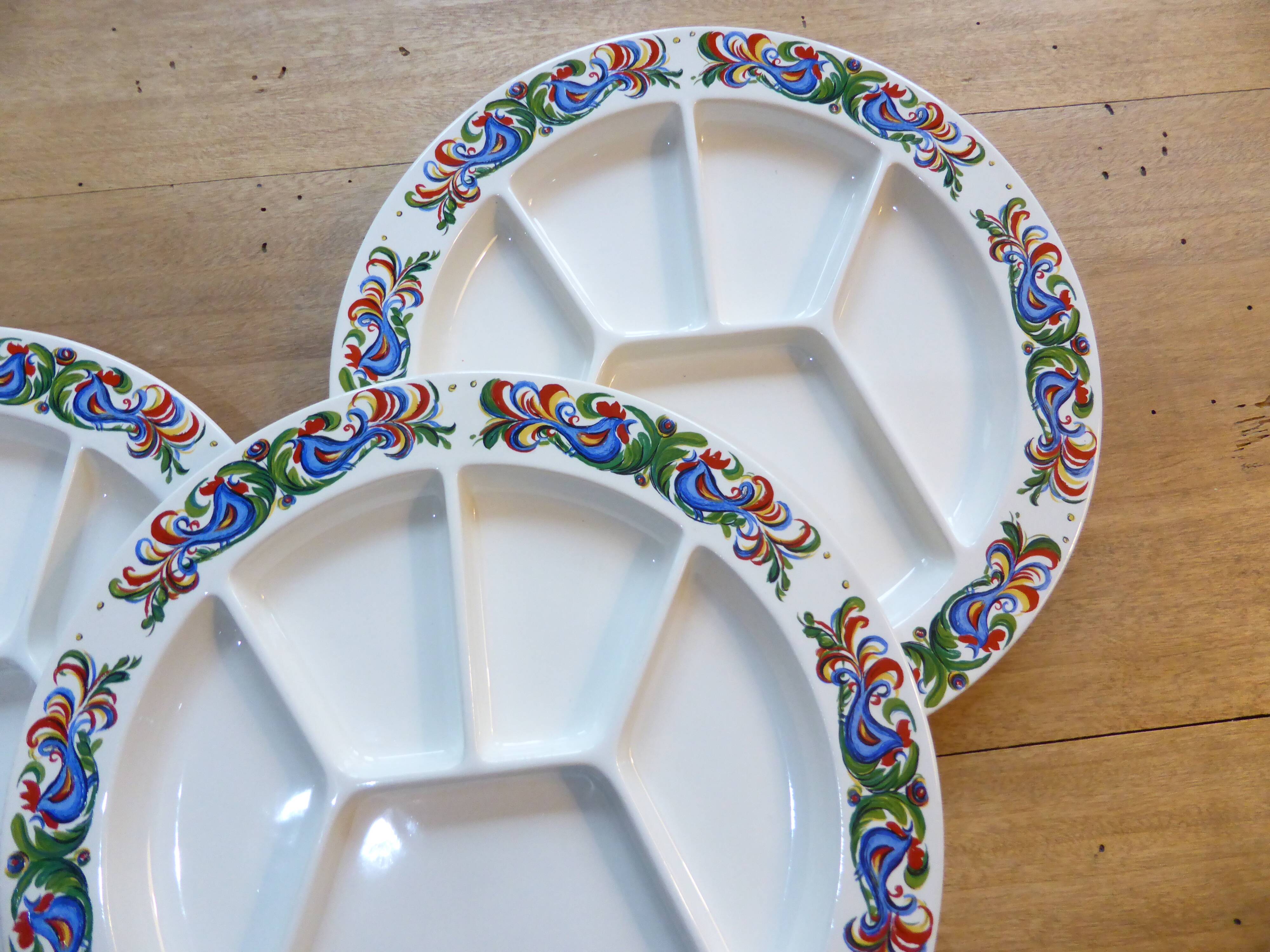 4 fondue plates Villeroy & Boch 191225