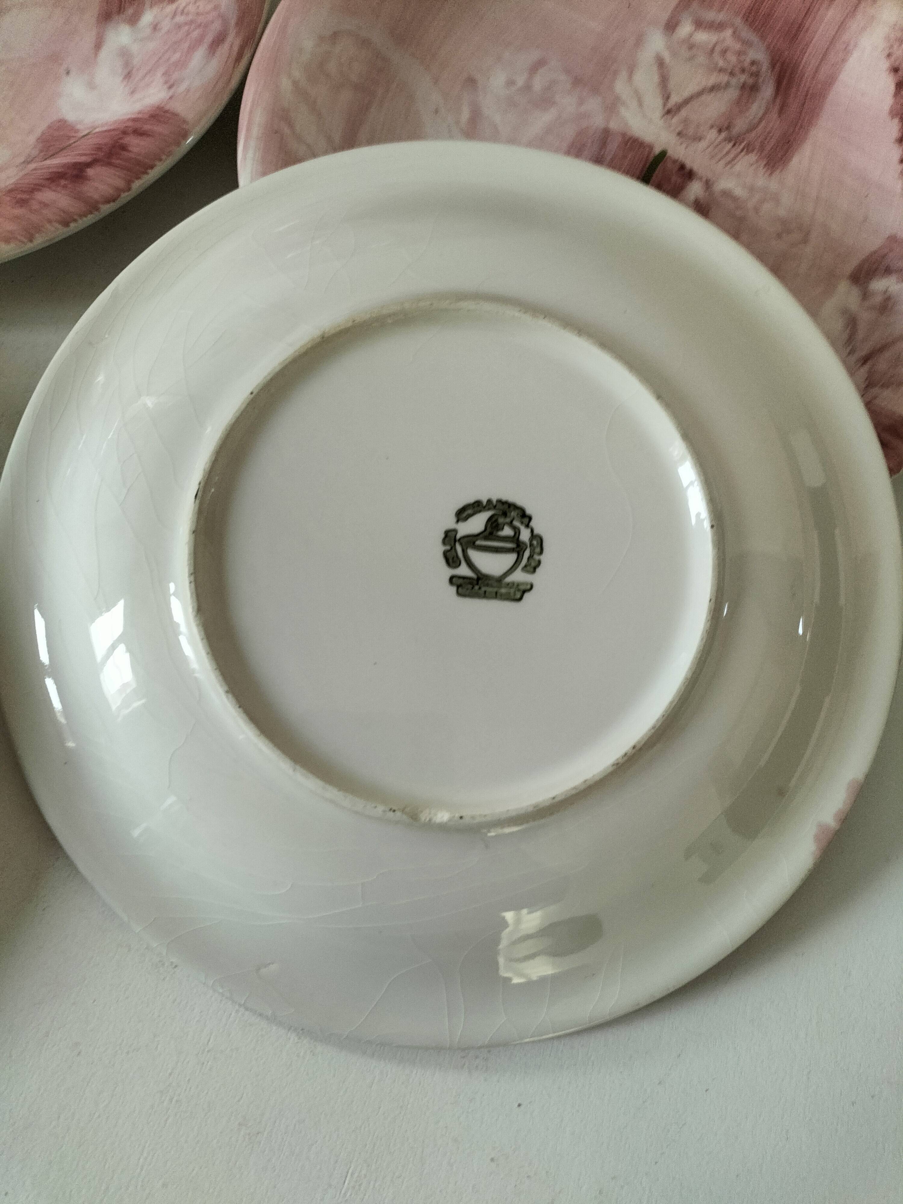 6 Italian plates CAPA San Polo hand-painted from the 1970s.