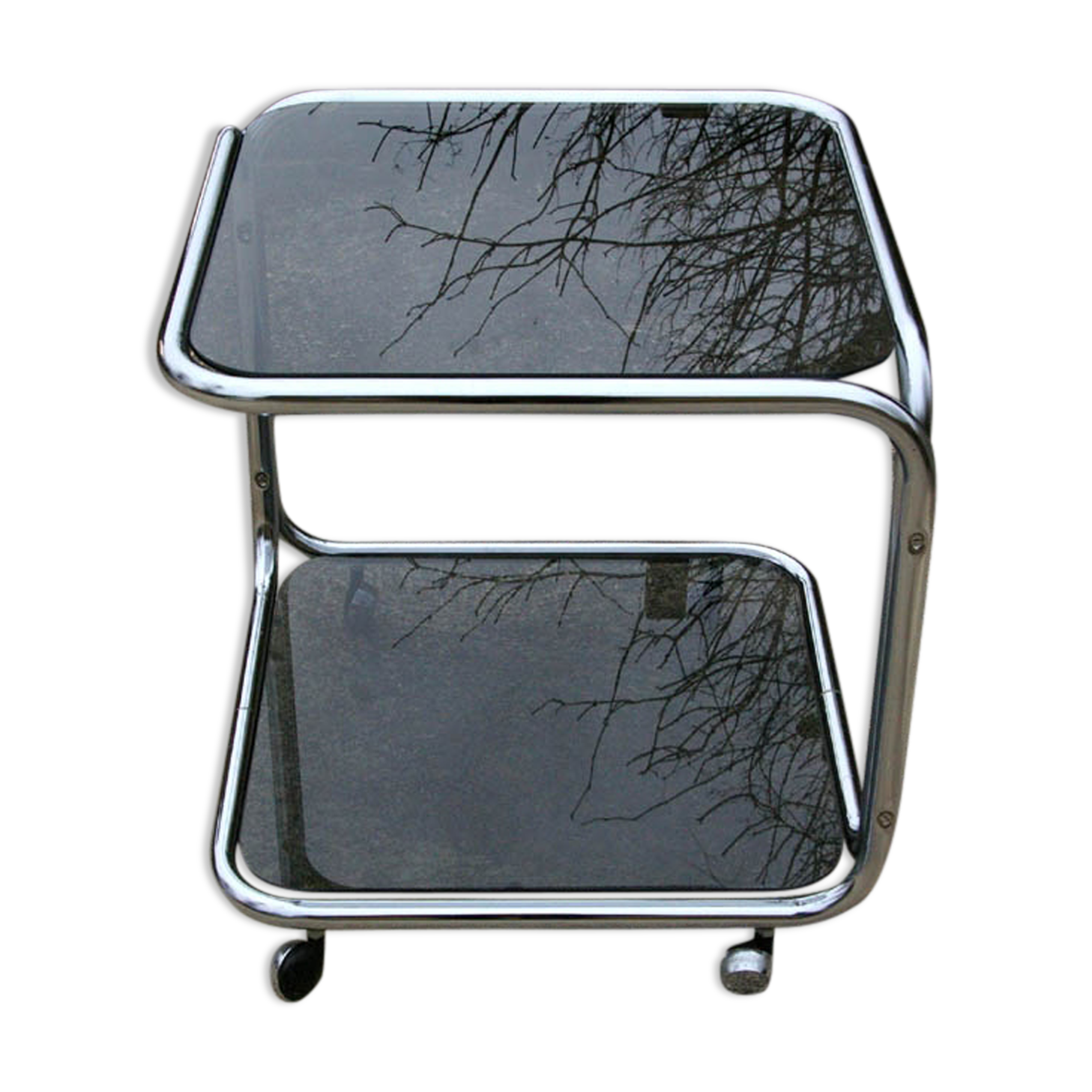 Rolling coffee table 70s