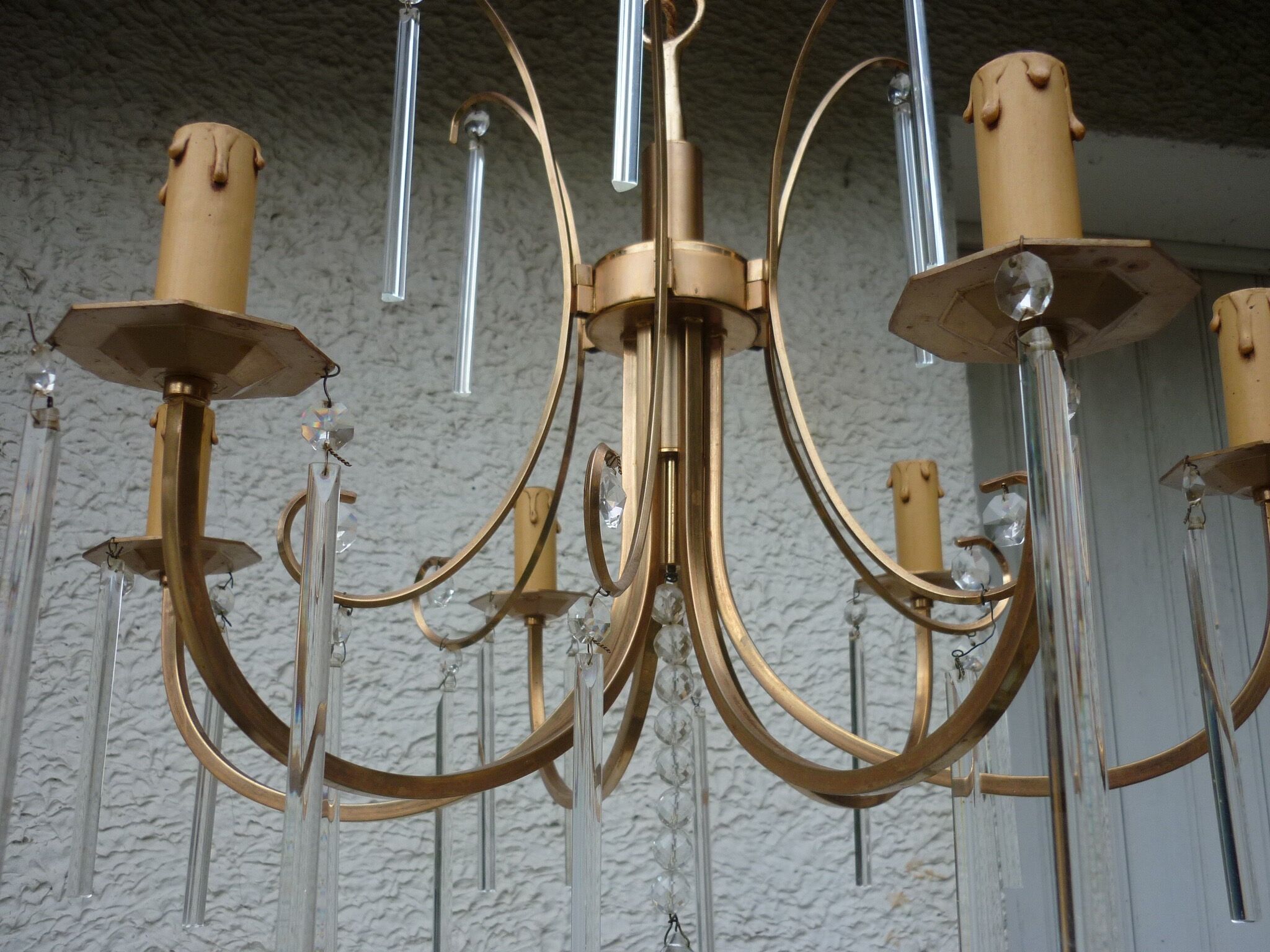 Modern gold metal chandeliers