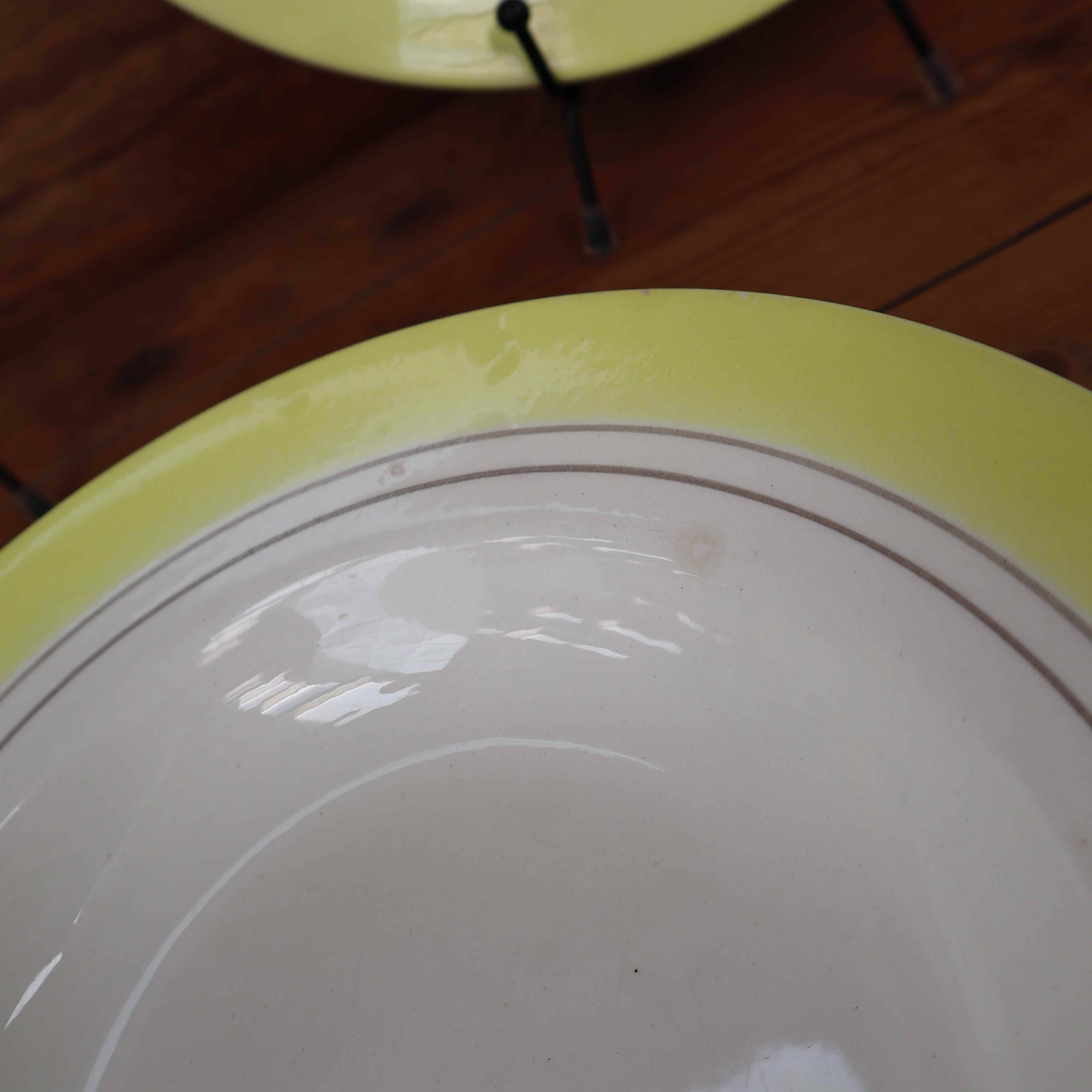 5 vintage deep plates from Primefleur Françoise