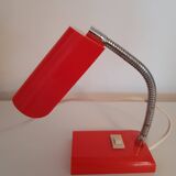 Mini orange plastic desk lamp