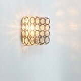 Mid-Century Glass Wall Light or Ceiling Light from Limburg, Germany, 1960s