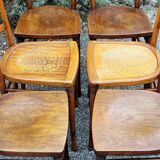 6 chairs bistrot companion 30/40s