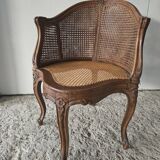 Louis XV caned office chair, 19th century