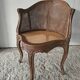 Fauteuil de Bureau Louis XV canné XIXeme