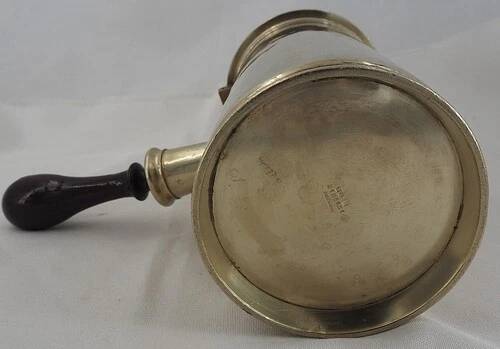 Christofle large chocolate pot marked with the shipping company Chargeurs Réunis.
