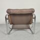 Canapé et 2 fauteuils de Johan Bertil Häggström 1970s cuir chrome