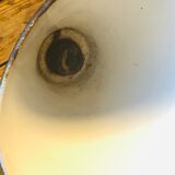 Industrial sconce in green and white