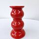 Vintage Ceramic Red Candlestick Candle Holder Schramberg Germany