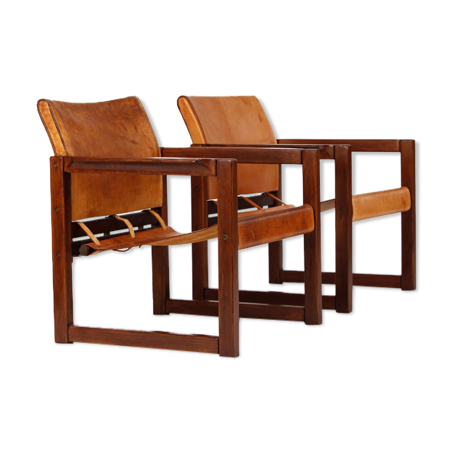 Pair of Ikea Diana Safari chairs by Karin Mobring 1970s