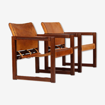 Pair of Ikea Diana Safari chairs by Karin Mobring 1970s