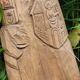 Wooden religious statuette