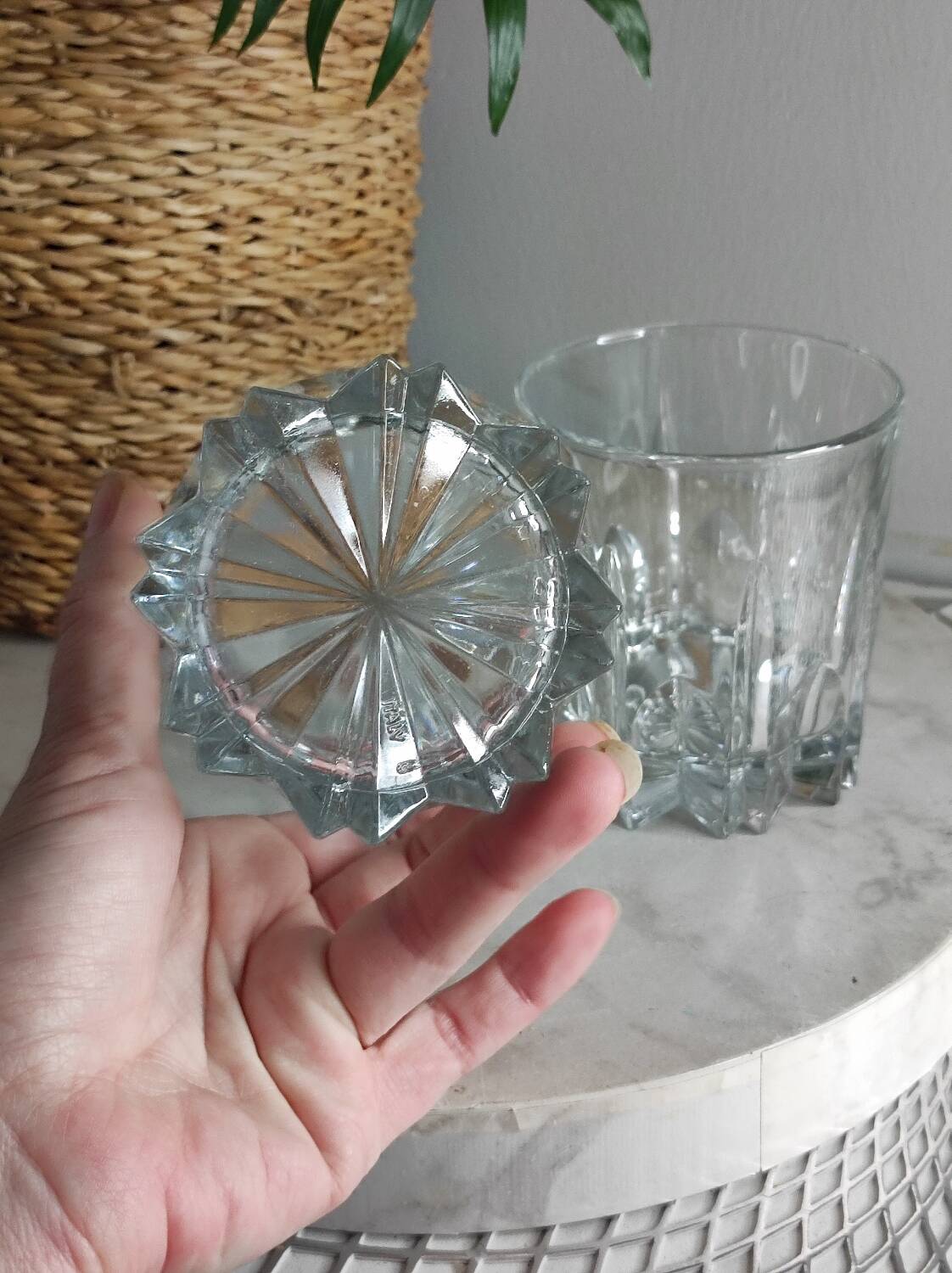 Crystal whisky glasses