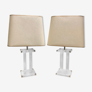 Pair of plexi lamps