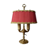 Pleated fabric lamp
