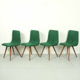 Set of 4 Teak Dining Chairs by van Os, 1950s