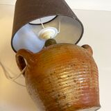 Vintage handcrafted pottery lamp