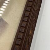 Wooden frame duo with relief