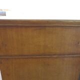 Old - Beautiful solid oak sideboard - 2 doors - 2 drawers in golden oak color