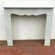 Veined white marble fireplace "model Pompadour a right jambage"