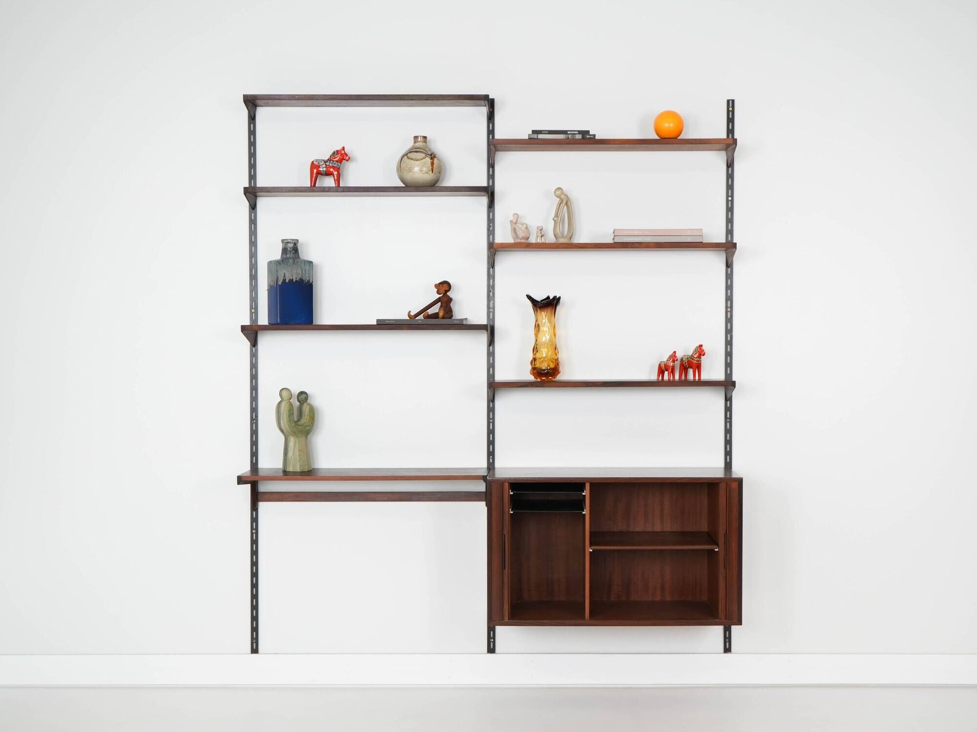 Rosewood shelving unit, Danish design, 1960s, designer: Kai Kristiansen, ma