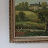 Tableau ancien paysage