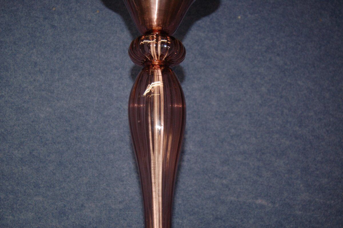 Amethyst chandelier (signed) Murano circa 1940-50