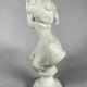 White Marble Sculpture Bust of Diana After Houdon (1741-1828) 19th Century