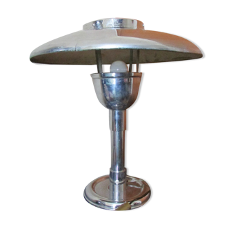 Vintage chrome mushroom lamp