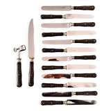12 table knives and leg of lamb service 1900