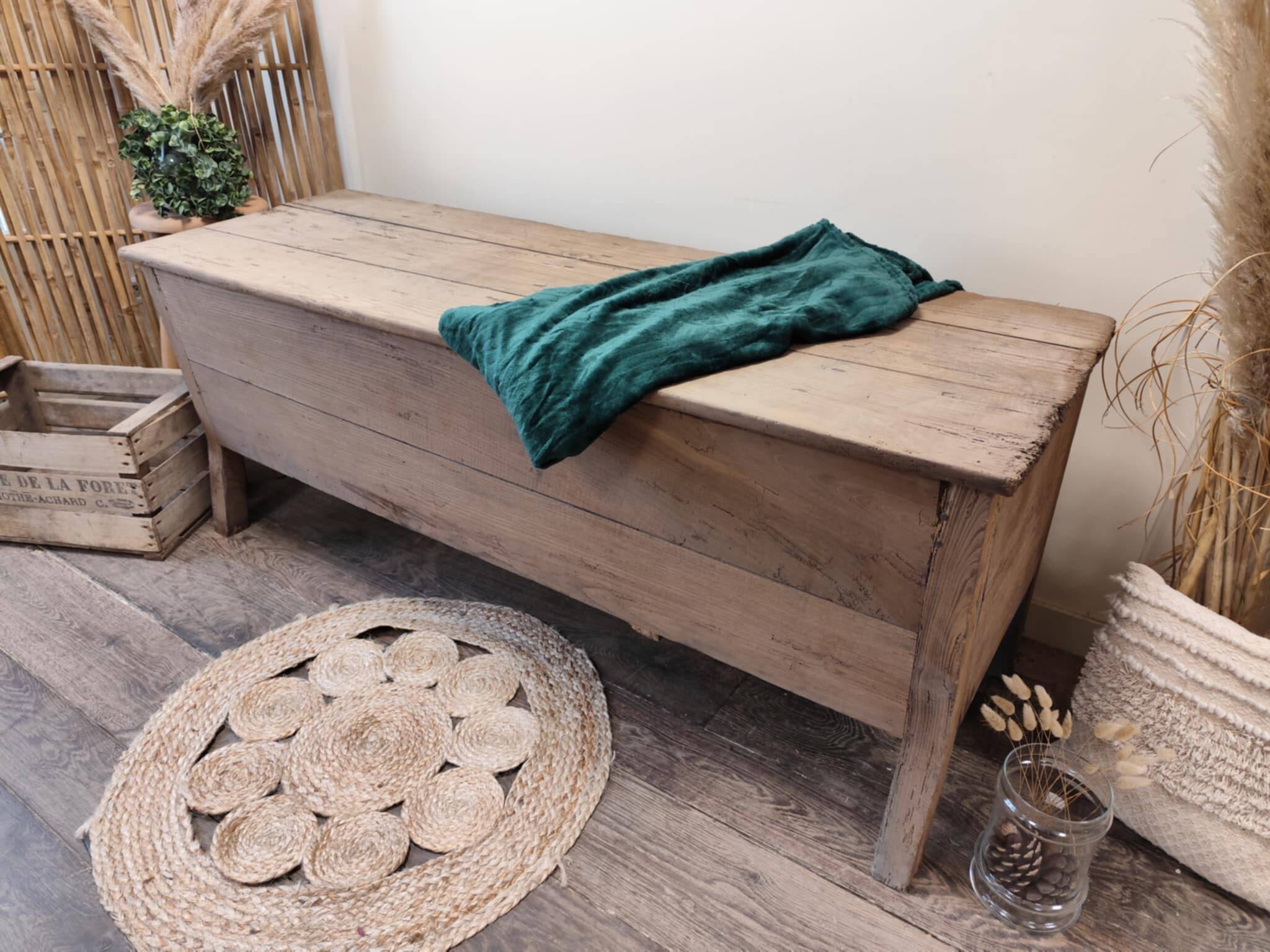 Chest, bench, kneading trough, trunk, solid oak
