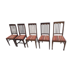 set de 5 chaises anglaises