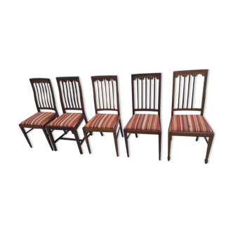 Set de 5 chaises anglaises