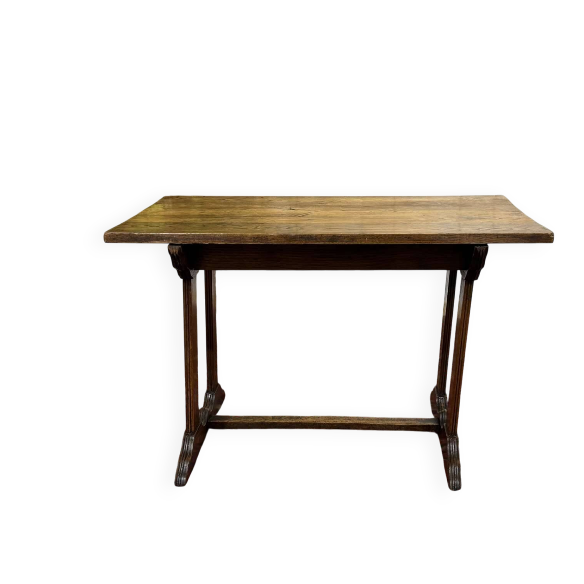 Bistro table in chestnut from the 1950s.
