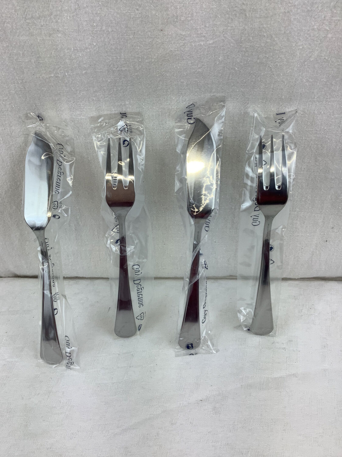 2 Guy Degrenne fish cutlery set