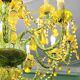 Grand lustre à pampilles en verre et polypropylène – 14 lumières