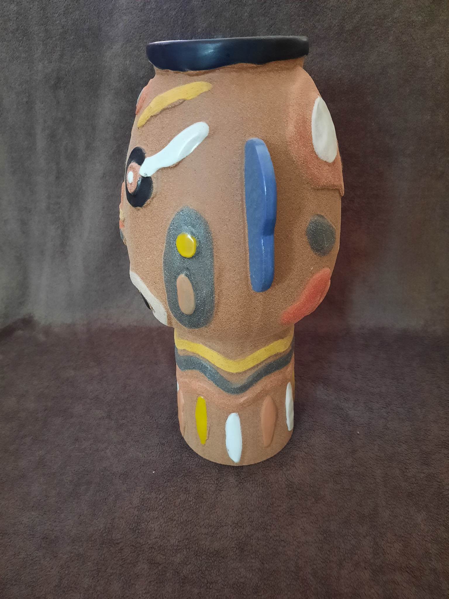Madam Stoltz ethnic style stoneware vase