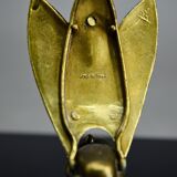 Sculptural ashtray in the shape of a giant fly in brass, Italy, circa 1950.