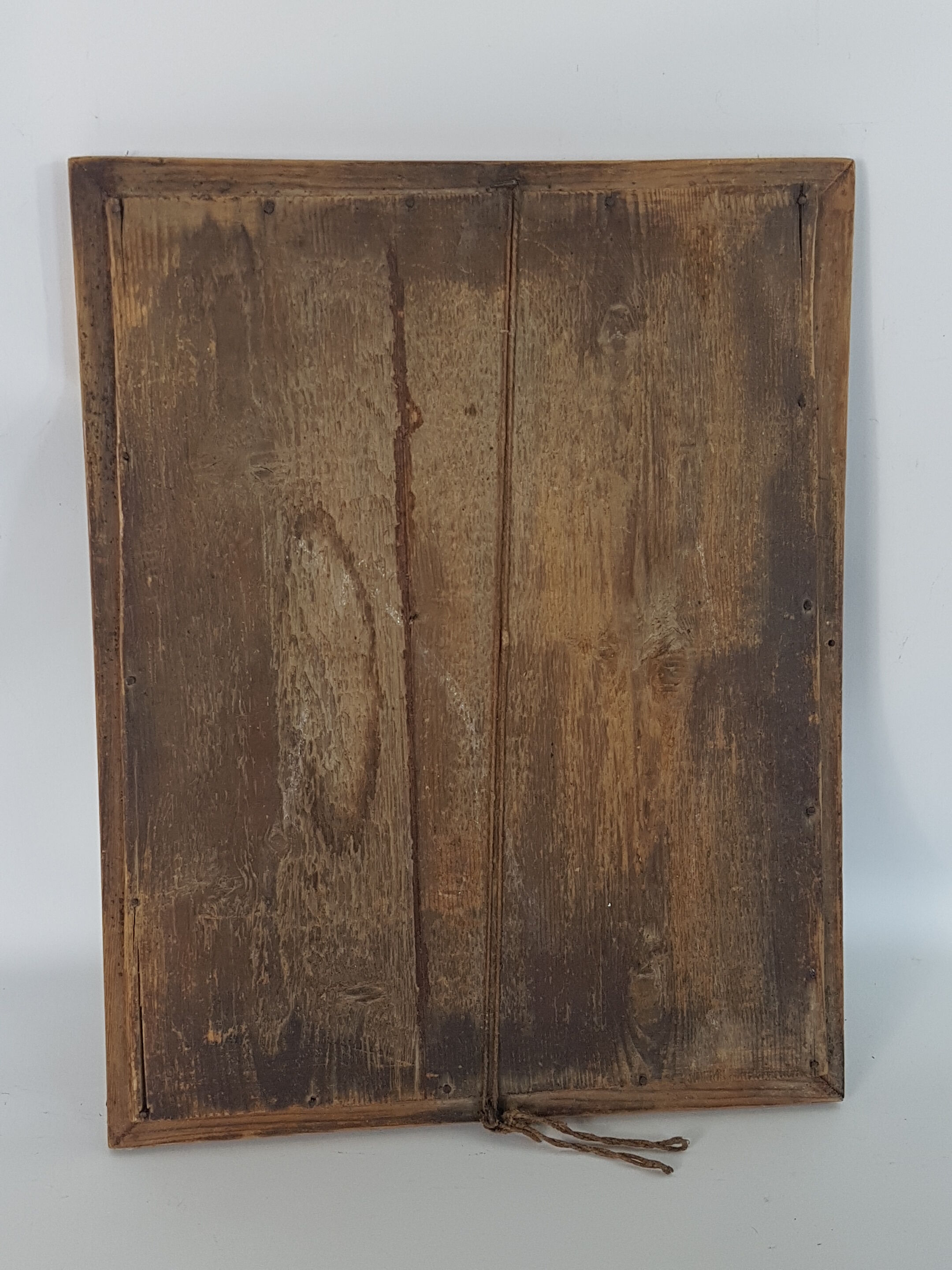 Old mirror in a netwood frame, 19th, 42 x 33 cm