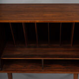 Danish Design Rosewood small chest for LP's with tambour doors, 1960s