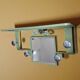 Vintage 1950s Mid Century Khaki Mirror Coat Rack