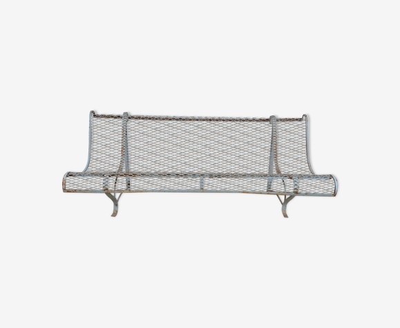 Iron garden bench