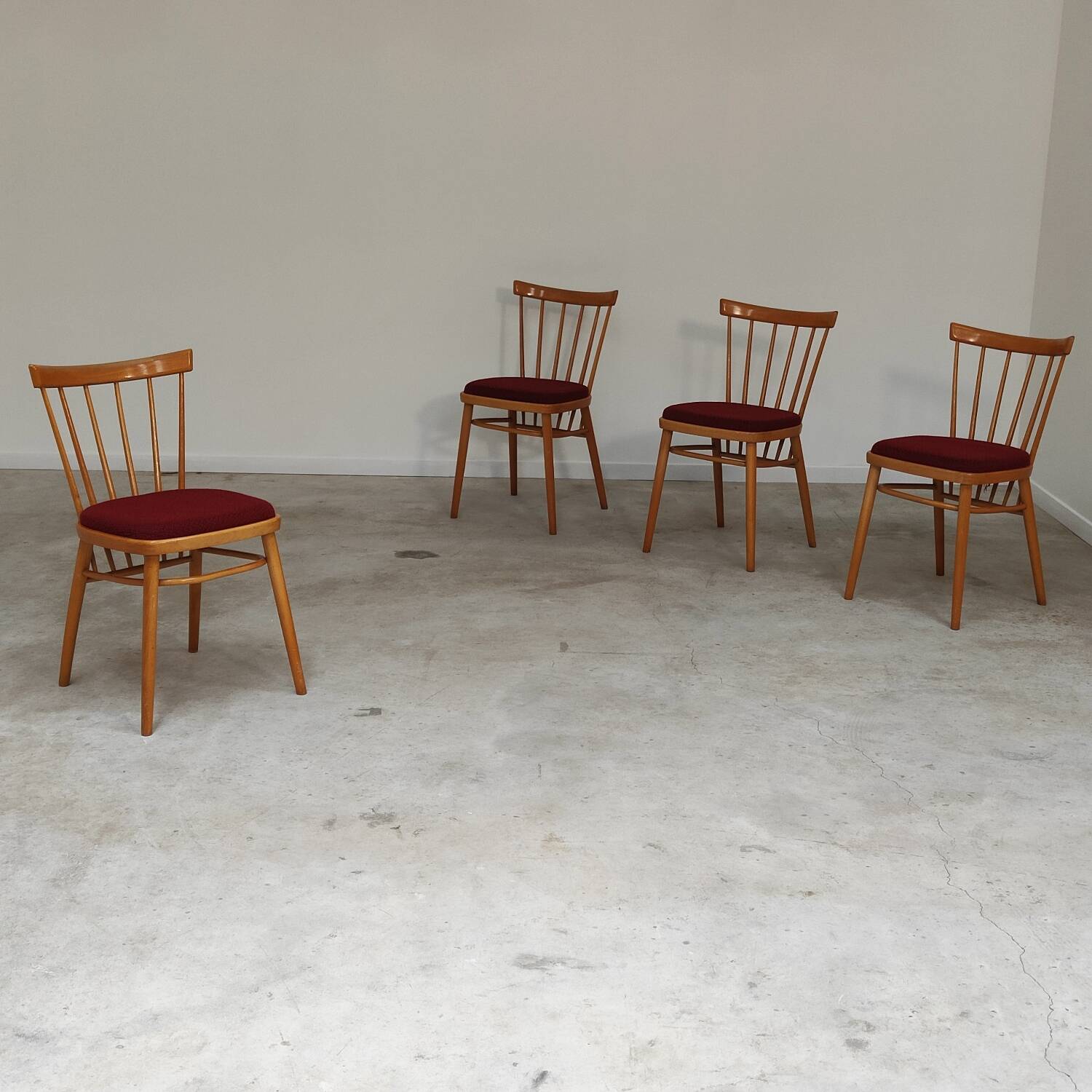 Set of 4 dining room chairs by Antonin Suman for Tatra Nabytok