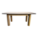 Vintage burl wood dining table, 1980s