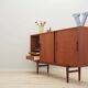 Teak highboard, Danish design, 1960s, production: Denmark